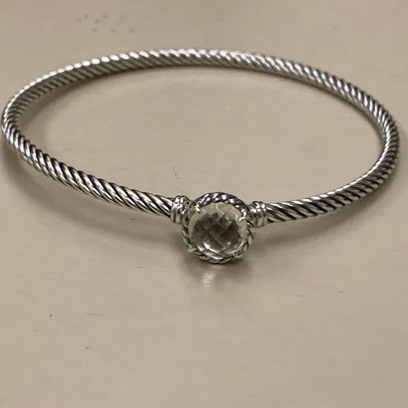 david yurman 3mm white topaz bracelet - Picture 1 of 5